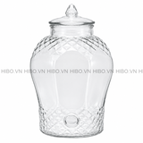 Bình thủy tinh ngâm rượu 10 lít kim cương