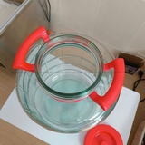 Bình Thủy Tinh Ngâm Rượu 35 Lít Nắp Nhựa Quai Xách