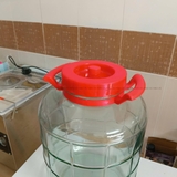 Bình Thủy Tinh Ngâm Rượu 35 Lít Nắp Nhựa Quai Xách