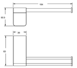 Móc Áo American Standard WF-1381MB Acacia Evolution Màu Đen