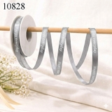 Cuộn 50m Ruy băng HAPPY EVERYDAY Xám Khổ 1Cm