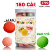 Lọ Kẹo Macaron Hạnh Nhân Mix Màu 75 Cặp
