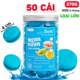 Lọ Kẹo Macaron Xanh Dương 25-27 Cặp