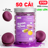 Lọ Kẹo Macaron Tím 25-27 Cặp