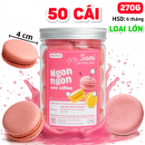 Lọ Kẹo Macaron Hồng 25-27 Cặp