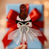 Phôi Đựng Tiền Cô Gái Áo Đen Trễ Vai + 10 Meka Tiền HD