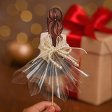 Phôi Đựng Tiền Cô Gái Váy Xòe Đen + 10 Meka Tiền HD