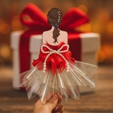 Phôi Đựng Tiền Cô Gái Áo Đỏ Trễ Vai + 10 Meka Tiền HD