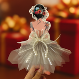 Phôi Đựng Tiền Cô Gái Váy Hoa + 10 Meka Tiền HD