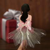 Phôi Đựng Tiền Cô Gái Váy Hồng + 10 Meka Tiền HD