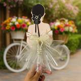 Phôi Đựng Tiền Cô Gái Váy Trắng Trễ Vai + 10 Meka Tiền TP