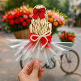 Phôi Đựng Tiền Cô Gái Váy Trắng Váy Đỏ + 10 Meka Tiền TP