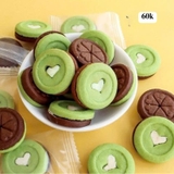 Bánh Quy Tròn Xanh Nhân Kem Trắng TT