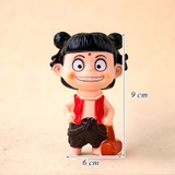 Tượng Natra Chống Tay Cầm Búa Nhựa Dẻo TQ