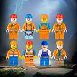Bộ 8 Mô Hình Lego Mini Công Nhân Xây Dựng M2 TQ