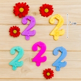 Hộp Nến Số Hoa Mix Màu Số 2 ( 20 Chiếc )