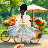 Phôi Đựng Tiền Cô Gái Áo Đen Trễ Vai + 10 Meka Tiền TP