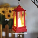 Đèn Lồng Vuông Mini Cổ Điển Màu Đỏ (có led) TQ