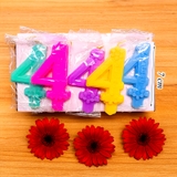 Hộp Nến Số Hoa Mix Màu Số 4 ( 20 Chiếc )