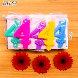 Hộp Nến Số Hoa Mix Màu Số 4 ( 20 Chiếc )