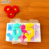 Hộp Nến Số Hoa Mix Màu Số 5 ( 20 Chiếc )