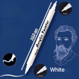 Bút Acrylic Trắng Hai Đầu TQ