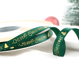 Ruy Băng Noel Xanh Đậm Họa Tiết Noel (1cm-22m) M3
