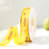 Cuôn Ruybang Happy Every Day Vàng 2,5cm