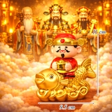 Tượng Thần Tài Gật Gù Ngồi Cá Vàng TQ