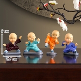 Set 4 Tượng Nhà Sư Múa Quyền 2 TQ