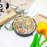 Lọ 100gr Kẹo Đường Tròn Mix Màu 2mm.