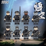 Bộ 8 Mô Hình Nhân Vật Cảnh Sát Đặc Nhiệm TQ