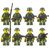 Bộ 8 Mô Hình Lego Mini Bộ Đội Cầm Súng TQ