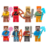 Bộ 8 Mô Hình Lego Mini Minecraft TQ (lấy ngẫu nhiên)