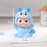 Tượng bé rồng xanh nhựa nhẹ TT