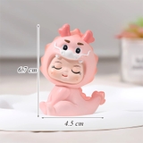 Tượng bé rồng hồng nhựa nhẹ TT