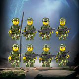 Bộ 8 Mô Hình Lego Mini Bộ Đội Cầm Súng TQ