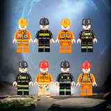 Bộ 8 Mô Hình Lego Mini Công Nhân Xây Dựng M1 TQ