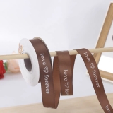 Lẻ 3m Ruybang love forever nâu 2.5cm