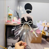 Phôi Đựng Tiền Cô Gái Váy Trắng Trễ Vai + 10 Meka Tiền TP