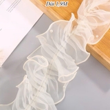 Voan Đính Ngọc Màu Be Dài 190CM TP