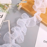 Voan Đính Ngọc Màu Trắng Dài 190CM TP