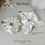 Scrunchies dây buộc tóc chất liệu Lụa Tráng Gương dày dặn siêu phồng by The Noya TG01, TG02, TG03, TG04
