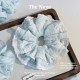 'Cloudy Mint' Scrunchies handmade siêu phồng nhiều kiểu màu pastel by The Noya X80