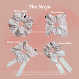 Bloom Diary - Scrunchie buộc tóc phong cách nàng thơ thô hoa phối ren handmade by The Noya T45