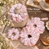 Hà Thu Scrunchie - Dây buộc tóc xô muslim 2 tầng phối viền handmade by The Noya X96