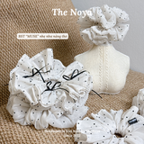 Dây buộc tóc cột tóc MUSE SCRUNCHIE hoạ tiết chấm bi nổi handmade by The Noya