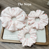 Scrunchies RABBIT FLOWER hoạ tiết dễ thương mềm mại siêu phồng by The Noya X76