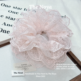 [Deal Mở Bán] Scrunchies Ren 4 Tầng Siêu Phồng Form To Màu Pastel Handmade The Noya