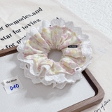 [Mã D10-D15] Dây buộc tóc scrunchies siêu phồng hoạ tiết dễ thương by The Noya